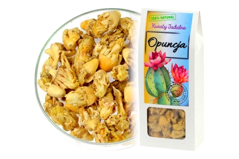 Kwiaty Jadalne OPUNCJA FIGOWA (20g) Do Dekoracji, Naparów i Na Prezent